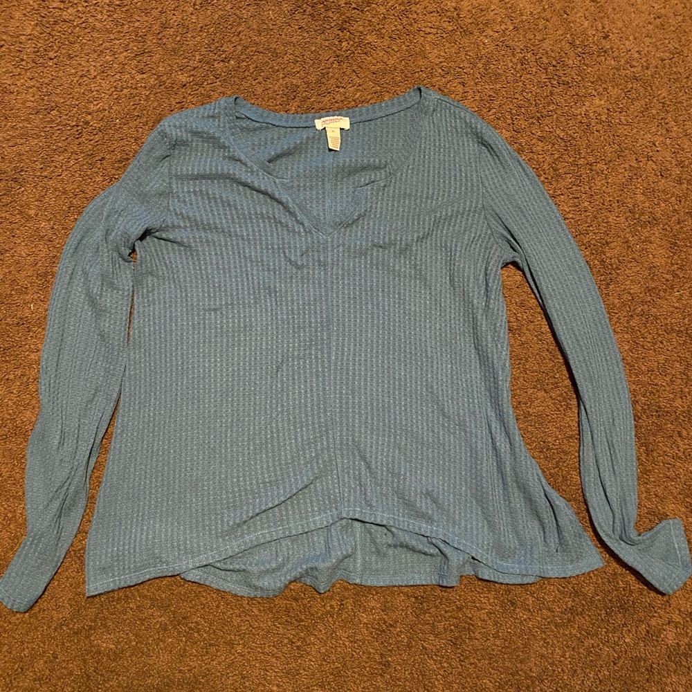 Women’s/Juniors Blue Long Sleeve Shirt (3 for $10)